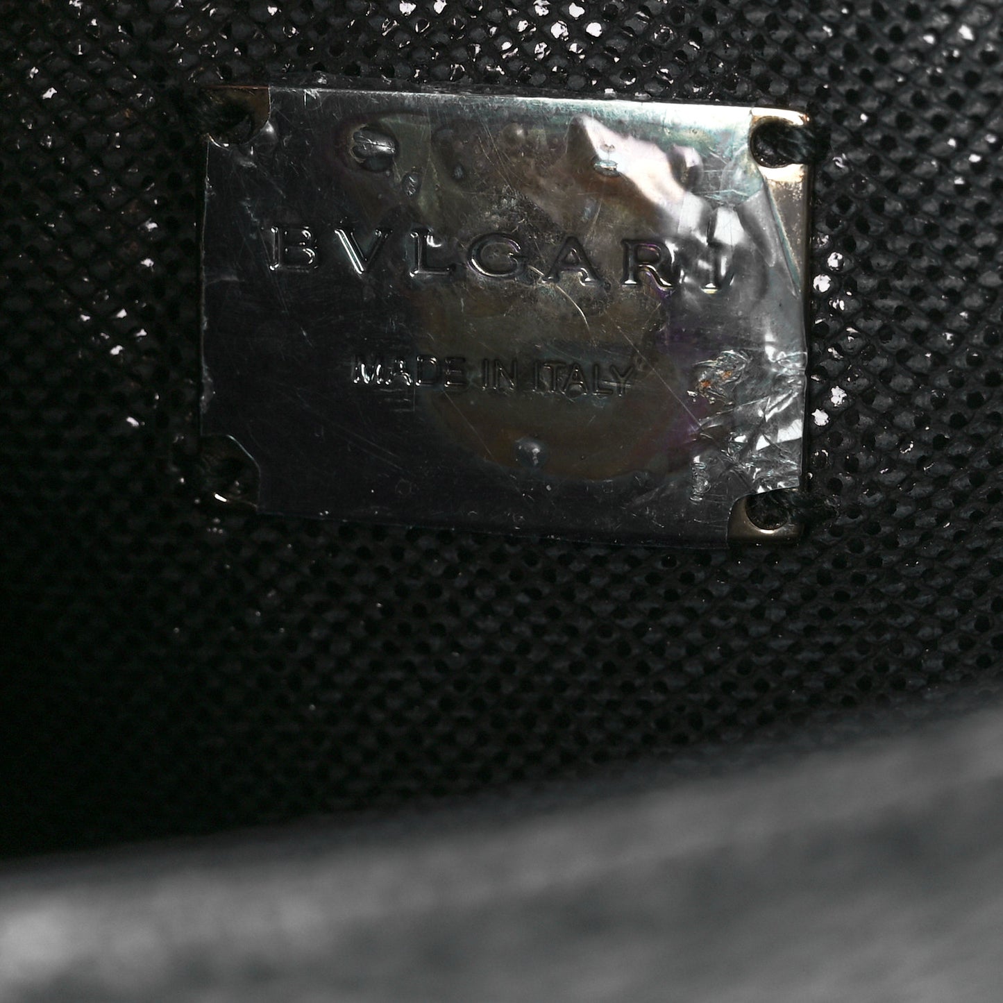 Metallic Karung Serpenti Forever Shoulder Bag Black