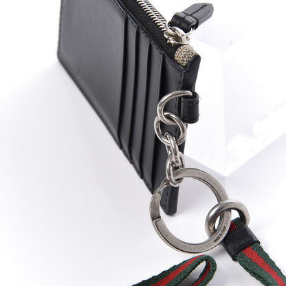 Gucci GG Supreme Monogram Kingsnake Lanyard Coin Case Card Holder 9 of 11