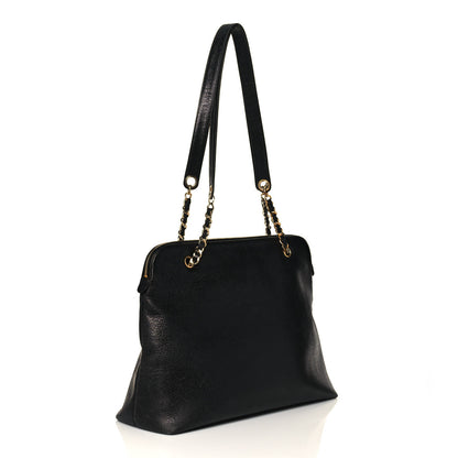 Chanel Caviar Large CC Shoulder Bag Black 3 of 18