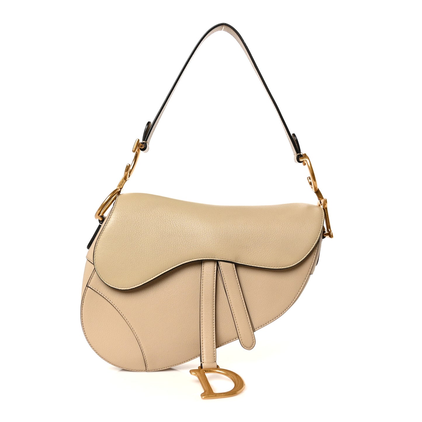 Grained Calfskin Saddle Bag Sable