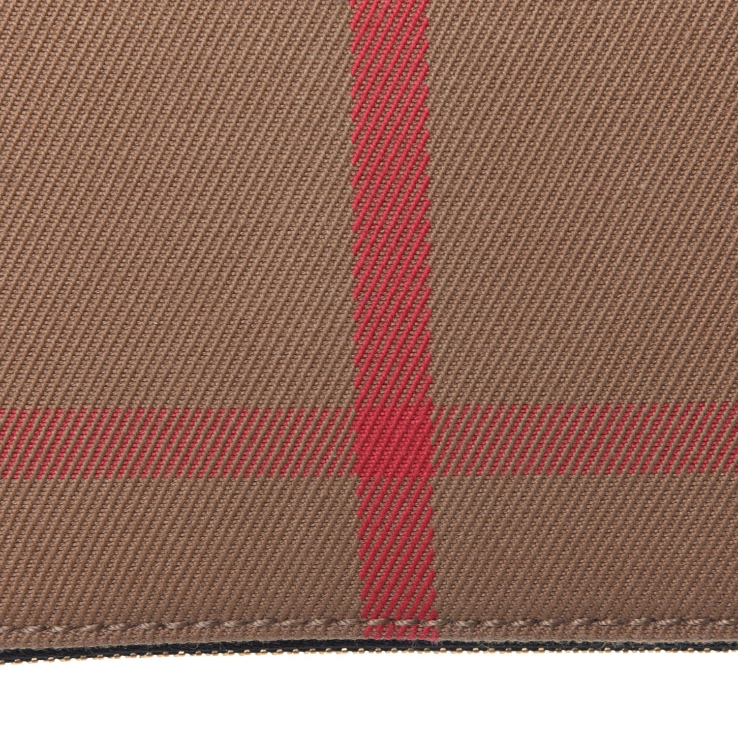 Burberry Calfskin House Check Elmore Zip Around Wallet Black 10 of 11