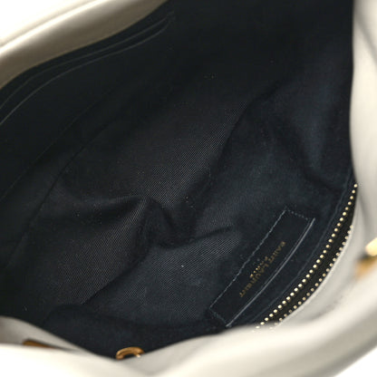 Saint Laurent Lambskin Quilted Toy Loulou Puffer Monogram Chain Satchel Crema Soft 5 of 10