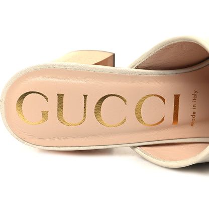 Gucci Granada Kid Houdan Platform Slide Sandals 36.5 Mystic White 8 of 8
