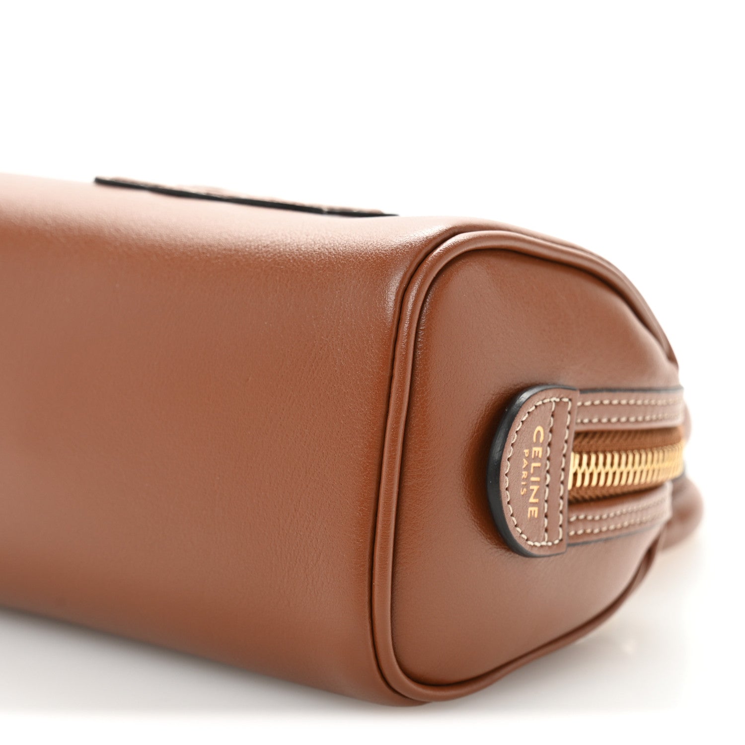 Celine Smooth Calfskin Triomphe Mini Boston Bag Tan 1744252