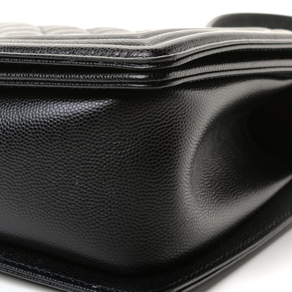 Chanel Caviar Quilted Medium Boy Flap Black 10 of 12