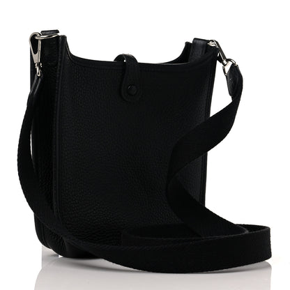 Hermes Taurillon Clemence Evelyne TPM Black 3 of 8