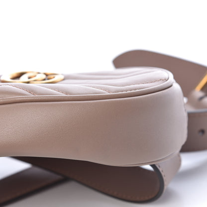 Gucci Calfskin Matelasse GG Marmont Belt Bag 85 34 Porcelain Rose 10 of 12