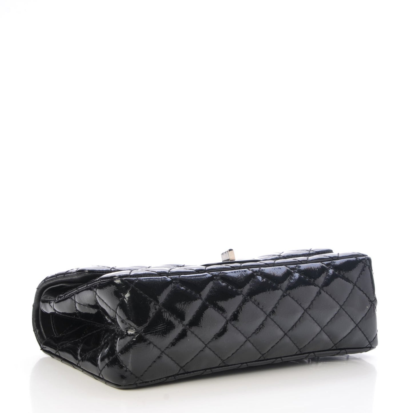Glazed Calfskin Quilted 2.55 Reissue 225 Flap Black
