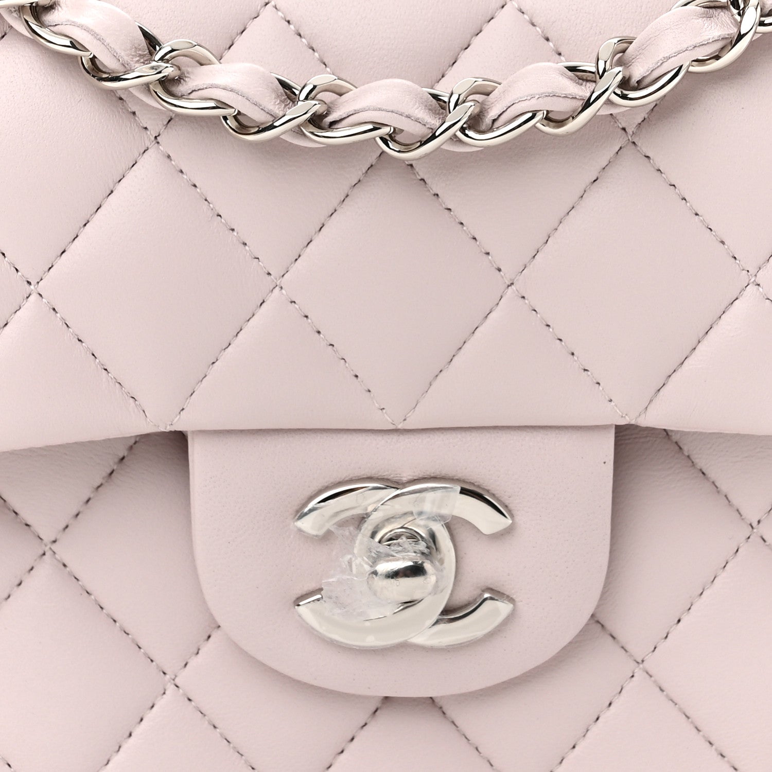 Chanel Lambskin Quilted Small Double Flap Light Purple 8 of 10