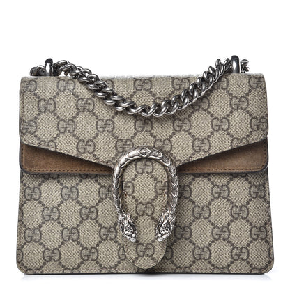 Gucci GG Supreme Monogram Mini Dionysus Shoulder Bag Taupe 1 of 10