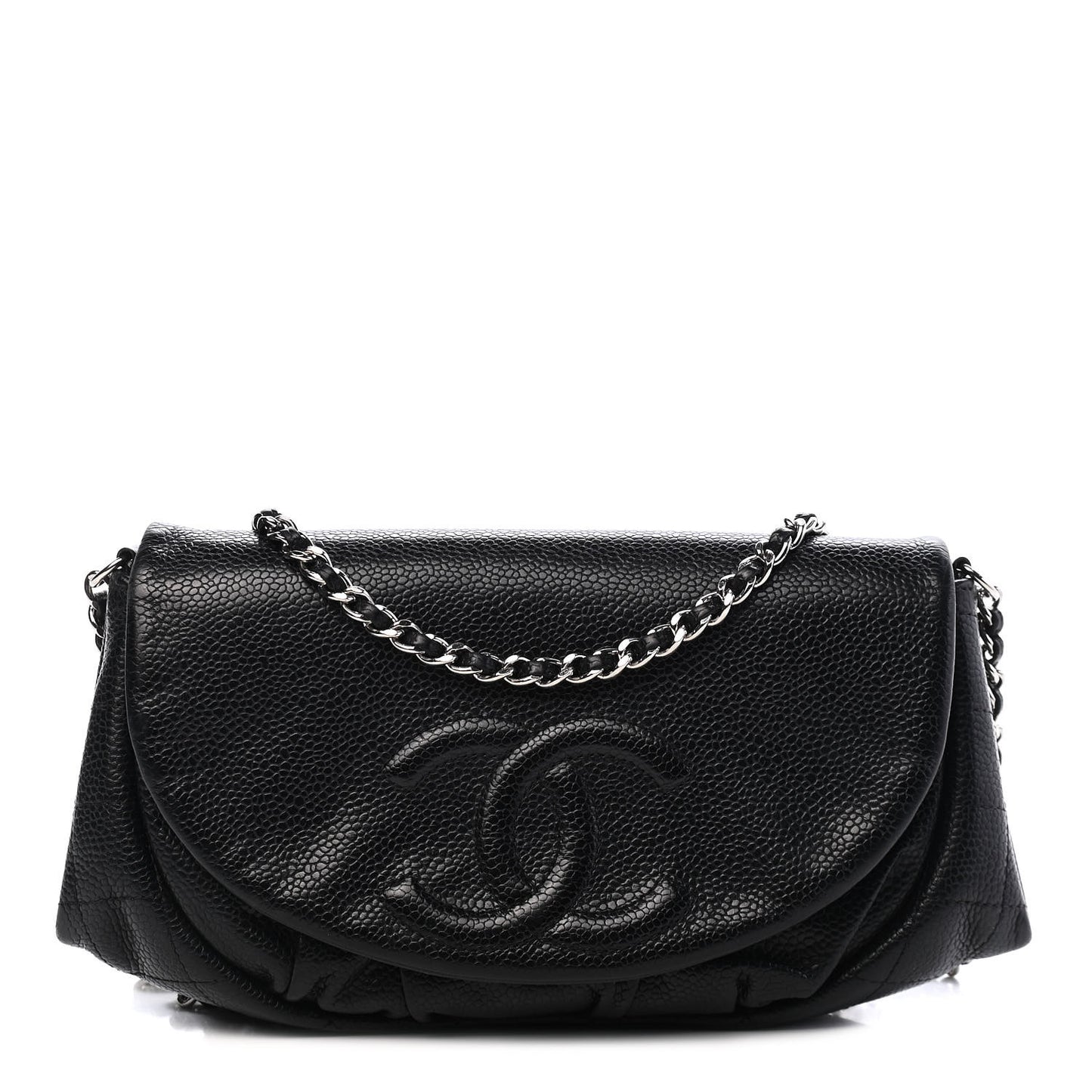 Caviar Half Moon Wallet On Chain WOC Black