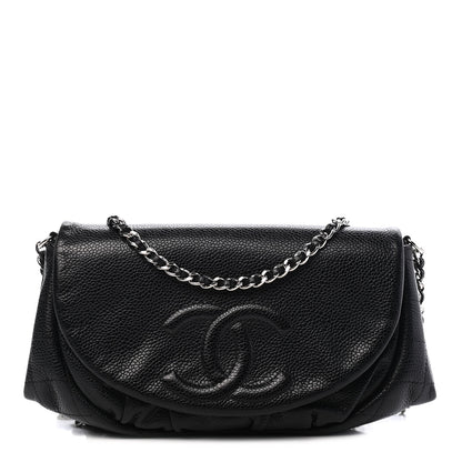Chanel Caviar Half Moon Wallet On Chain WOC Black 1 of 10