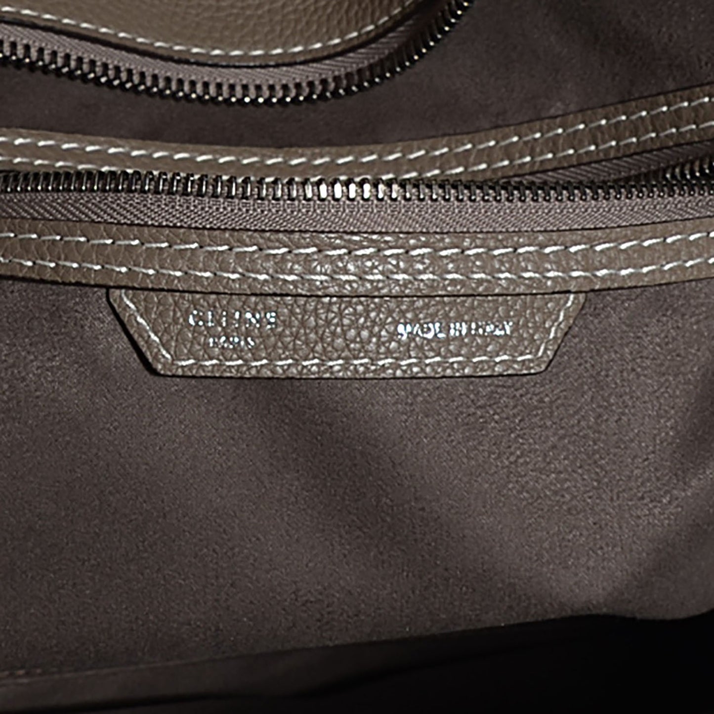 Drummed Calfskin Mini Luggage Souris