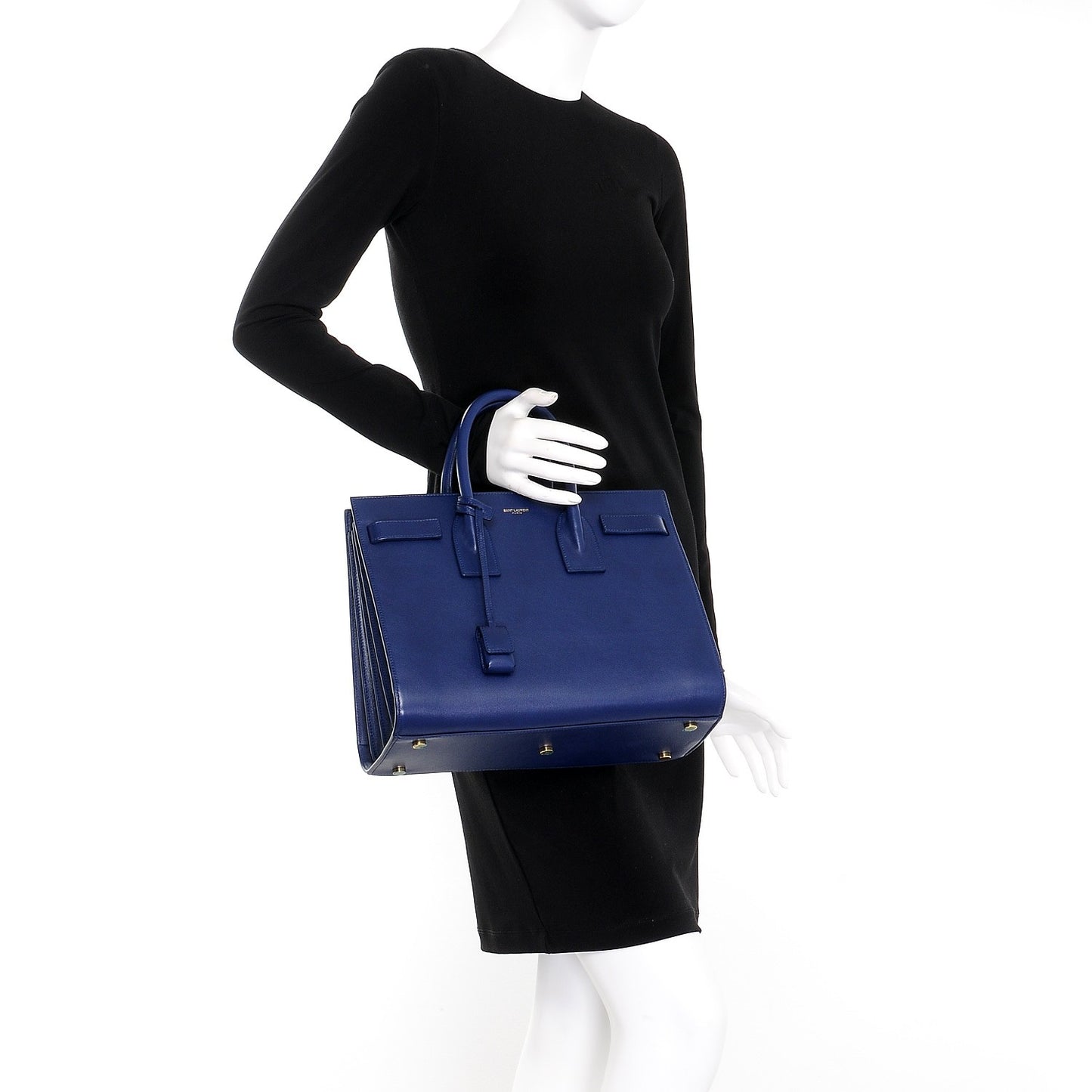 Calfskin Small Sac De Jour Blue