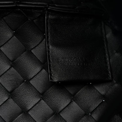 Bottega Veneta Nappa Intrecciato Small Campana Shoulder Bag Black 6 of 9