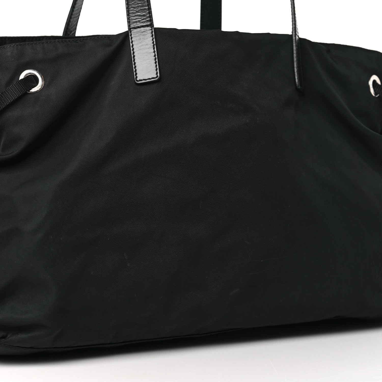 Prada Nylon Vela Drawstring Shopping Tote Black 11 of 15