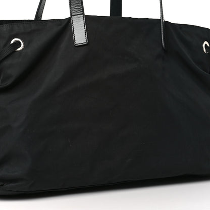 Prada Nylon Vela Drawstring Shopping Tote Black 11 of 15