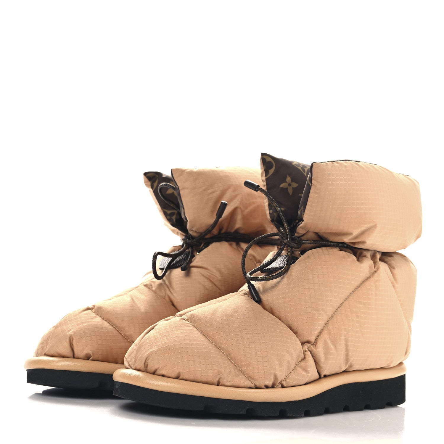 Louis Vuitton Nylon Monogram Pillow Comfort Ankle Boot 39 Beige 4 of 8