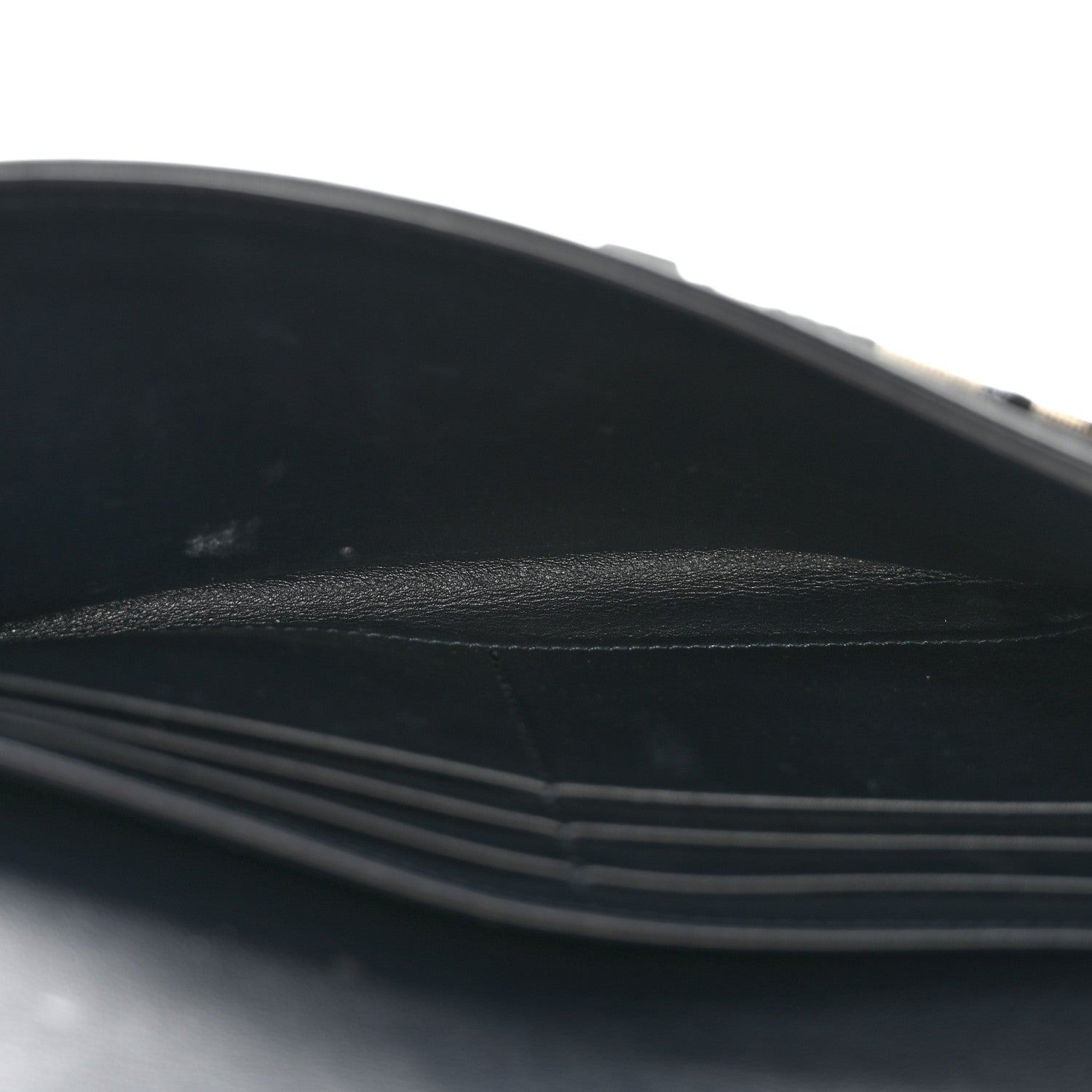 Christian Dior Oblique Saddle Chain Long Wallet Blue 6 of 15