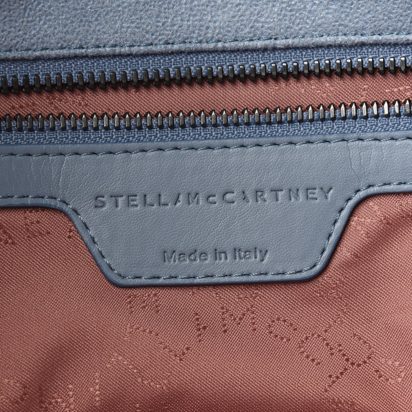 Shaggy Deer Falabella Fold Over Tote Light Blue