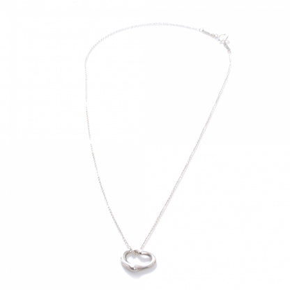 Tiffany Sterling Silver 16mm Elsa Peretti Open Heart Pendant Necklace 1 of 6