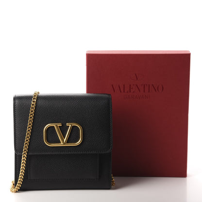 Valentino Garavani Calfskin VLogo Crossbody Bag Black 10 of 10