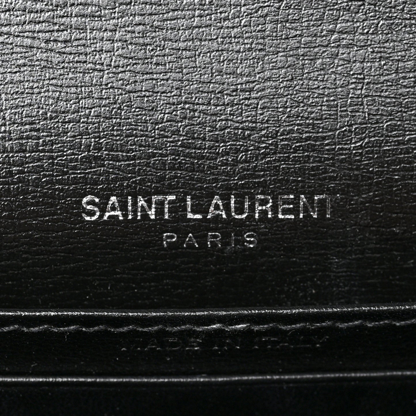 Calfskin Monogram Sunset Chain Wallet Black