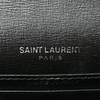 Saint Laurent Calfskin Monogram Sunset Chain Wallet Black 6 of 8