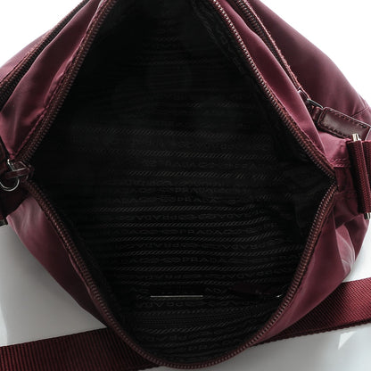 Prada Nylon Vela Flat Messenger Bag Ametista 5 of 7