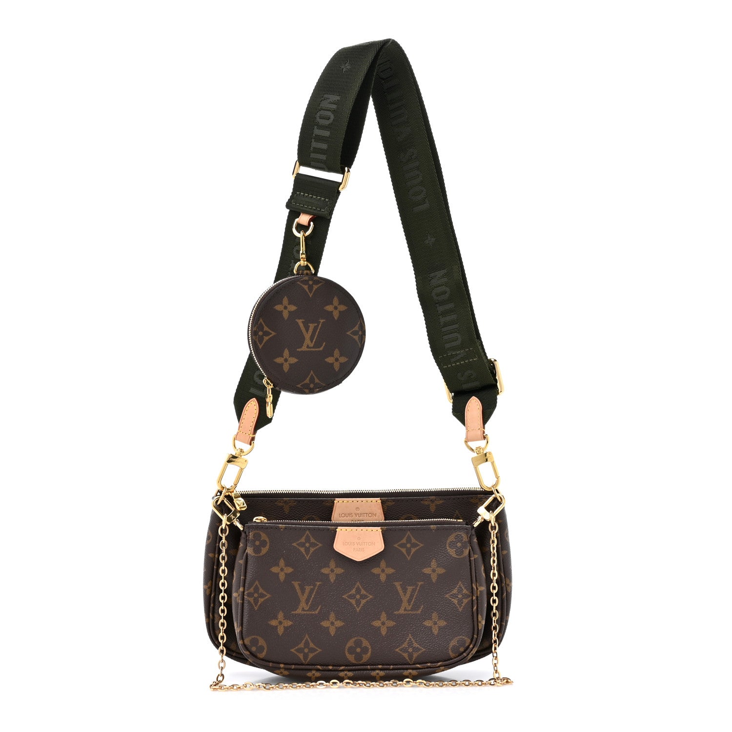 Louis Vuitton Monogram Multi Pochette Accessories Kaki 1 of 13