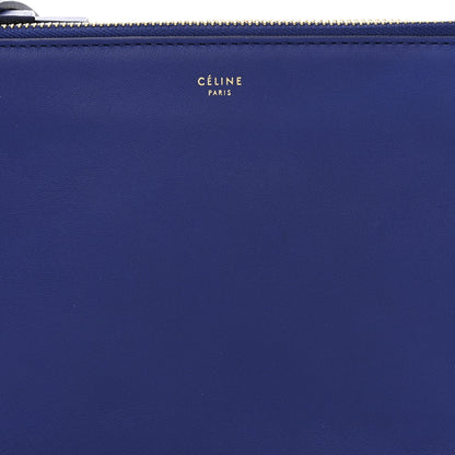 Celine Lambskin Small Trio Crossbody Bag Indigo 9 of 14