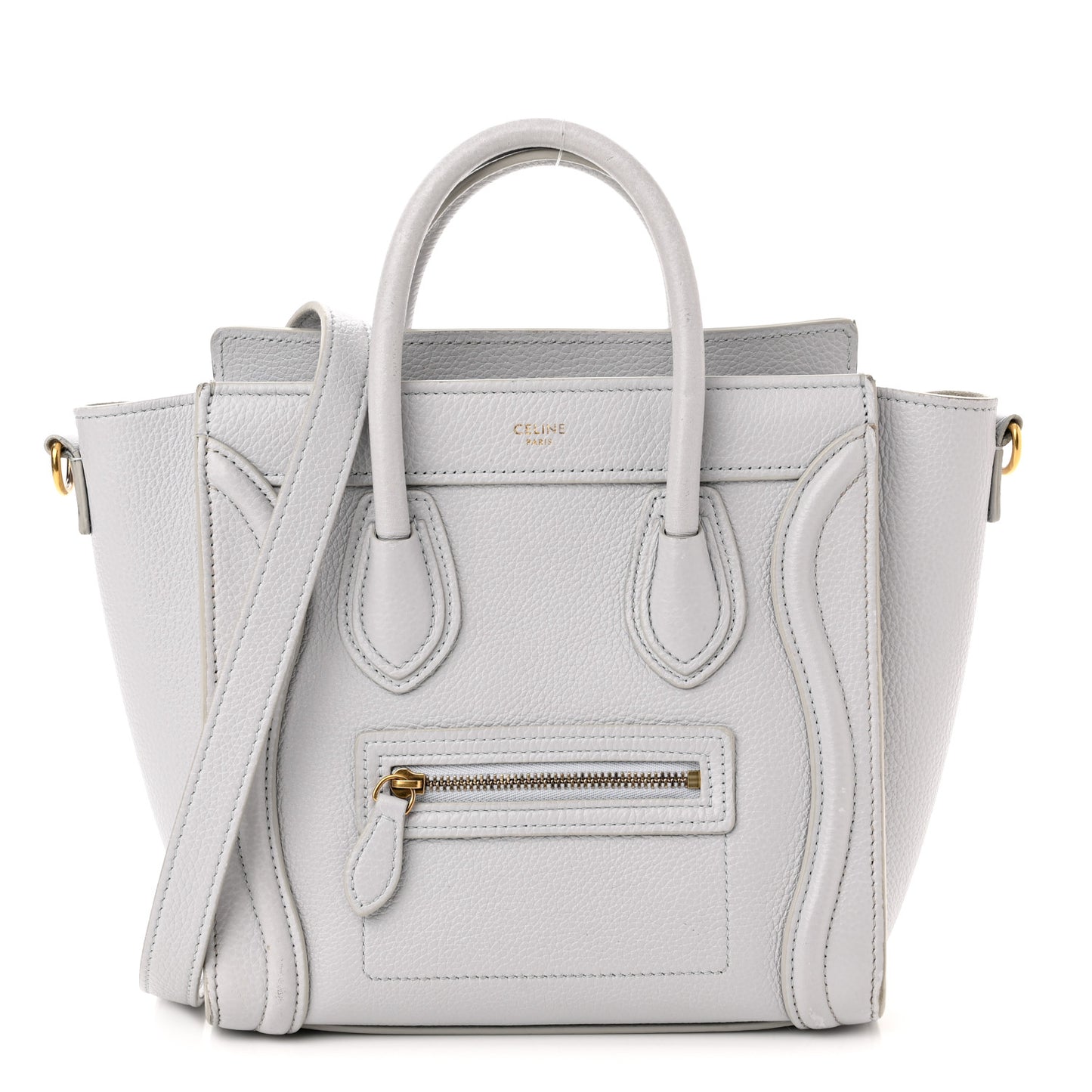 Drummed Calfskin Nano Luggage Lune