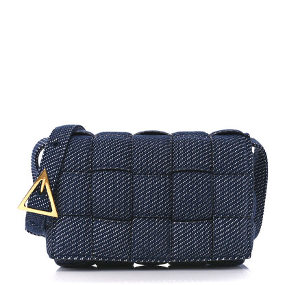 Bottega Veneta Denim Maxi Intrecciato Padded Cassette High Frequency Crossbody Bag Indigo 1 of 10