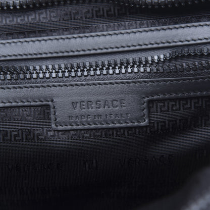 Versace Nylon Baroque Print Tote Black 6 of 9