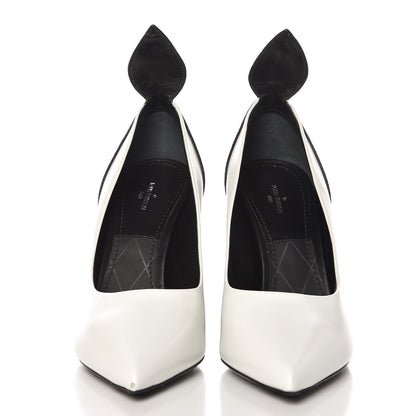 Louis Vuitton Calfskin Reverse Monogram Rodeo Queen Pumps 41 White 3 of 14