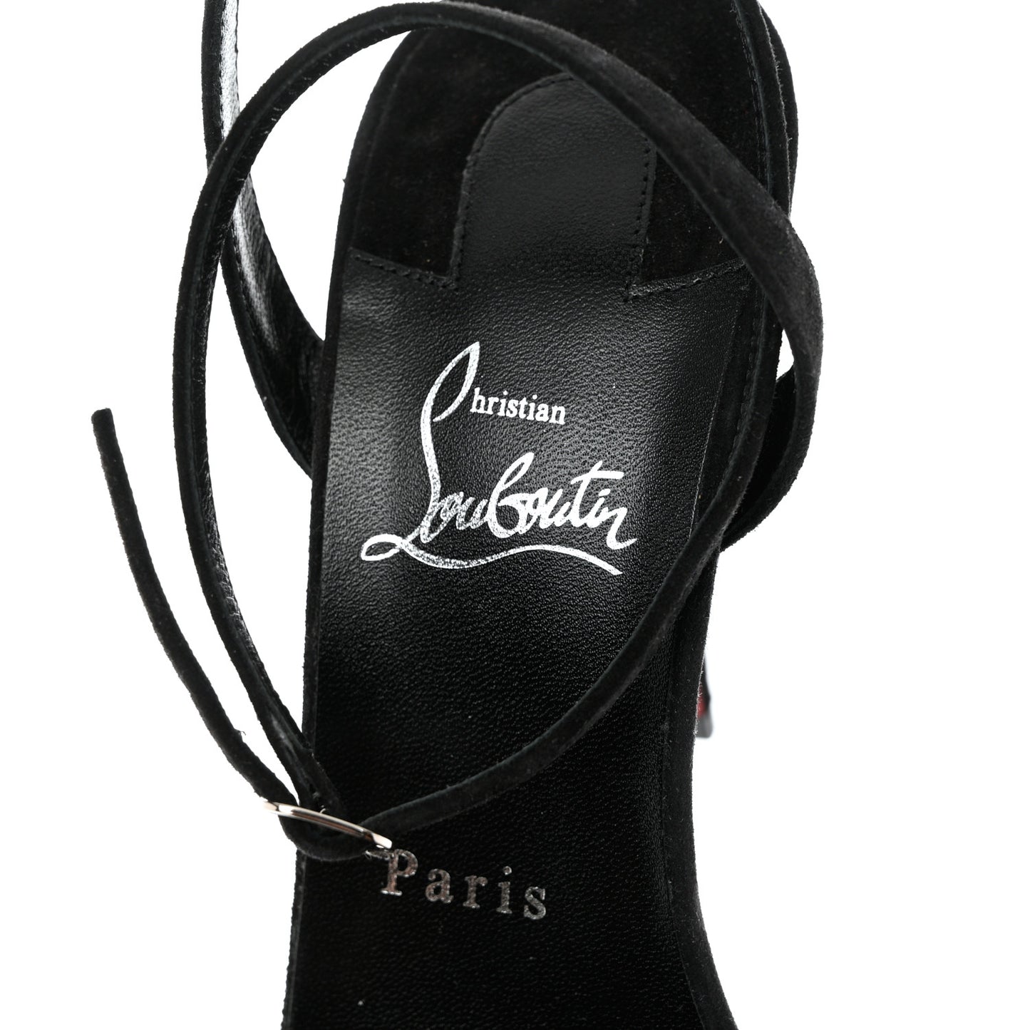 Veau Velours Umberta 100 Sandals 40 Black