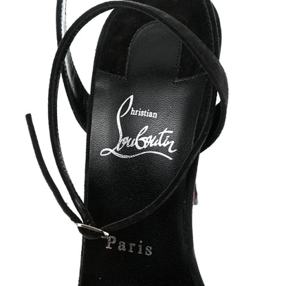 Christian Louboutin Veau Velours Umberta 100 Sandals 40 Black 6 of 10