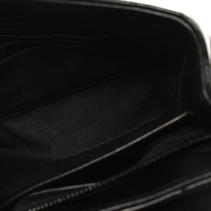 Saint Laurent Calfskin Y Quilted Monogram Monochrome Toy Loulou Crossbody Bag Black 5 of 10