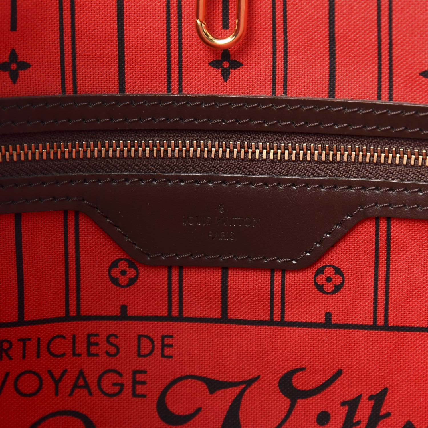 Louis Vuitton Damier Ebene Neverfull MM 7 of 11