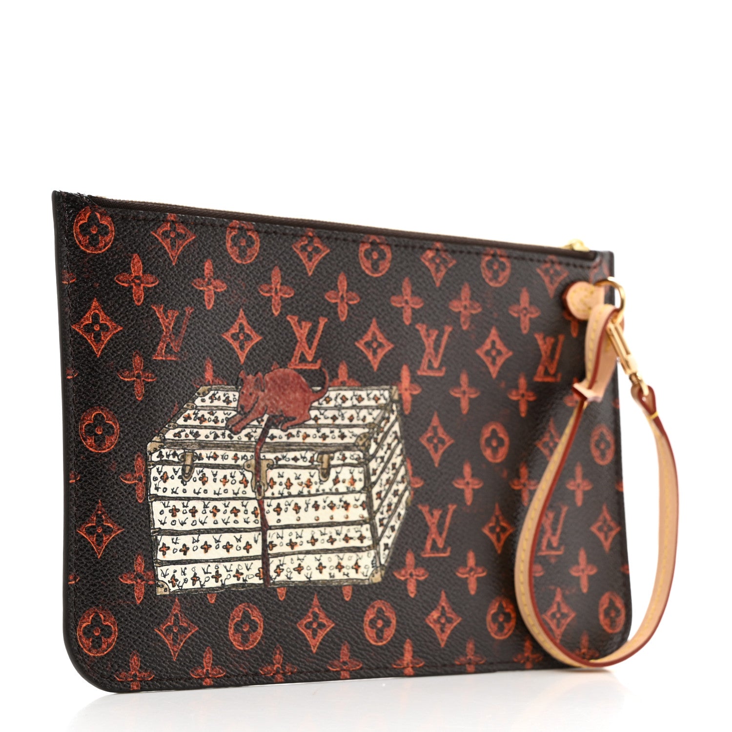Louis Vuitton Catogram Neverfull MM GM Pochette Marron 3 of 7