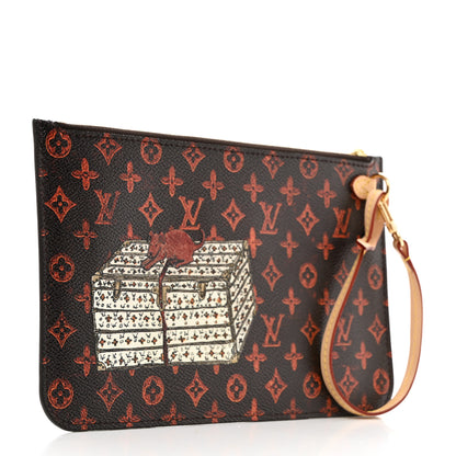 Louis Vuitton Catogram Neverfull MM GM Pochette Marron 3 of 7