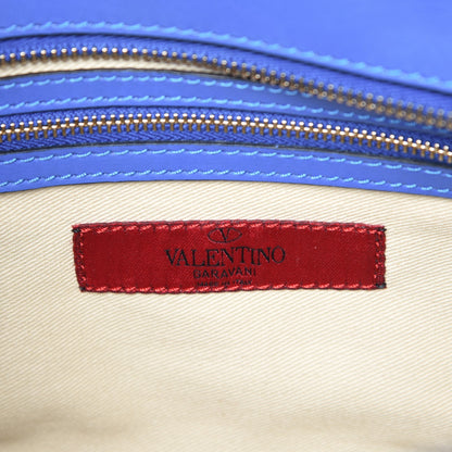 Valentino Garavani Vitello Small Rockstud Double Handle Tote Light Sapphire 7 of 8