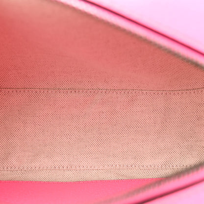 Gucci GG Supreme Monogram Textured Dollar Calfskin Web Ophidia Small Crossbody Bag Beige Ebony Fuchsia 5 of 12