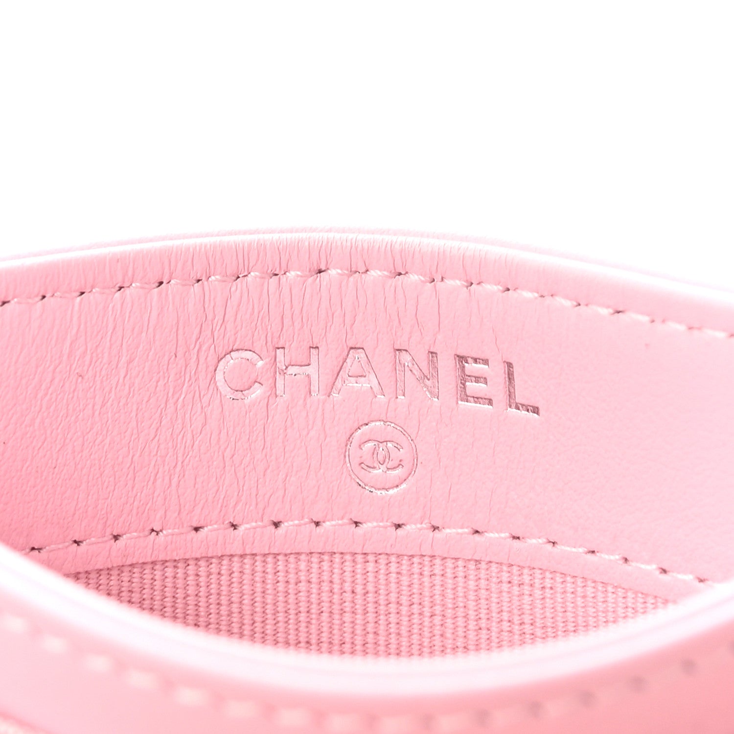 Chanel Calfskin Quilted Card Holder Light Pink 6 of 9