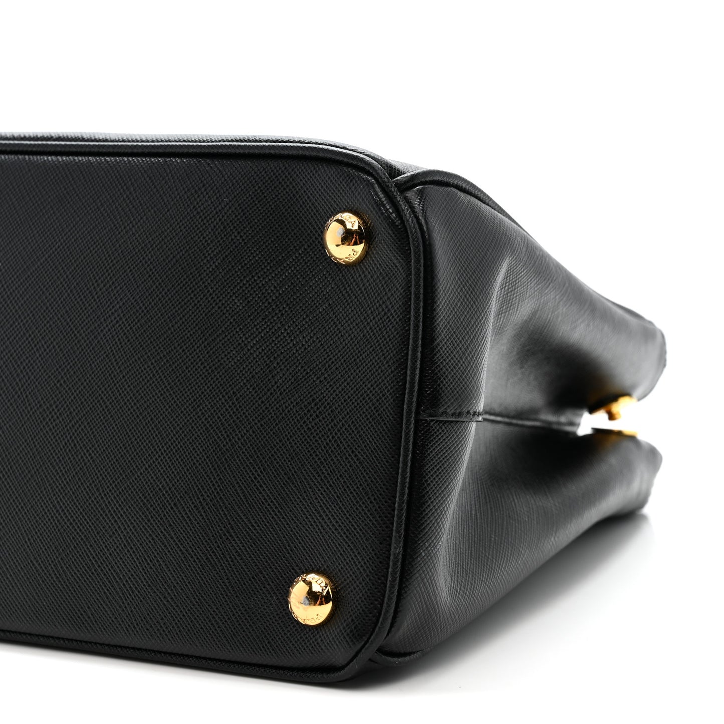 Saffiano Small Galleria Double Zip Tote Black