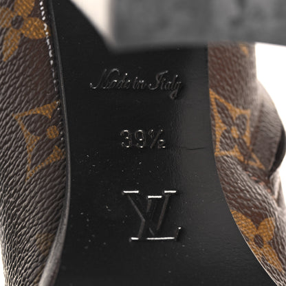 Louis Vuitton Patent Calfskin Monogram Star Trail Ankle Boots 39.5 Black 8 of 11