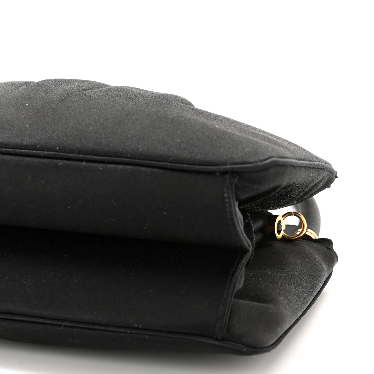 Swarovski Crystal Satin Evening Bag Black