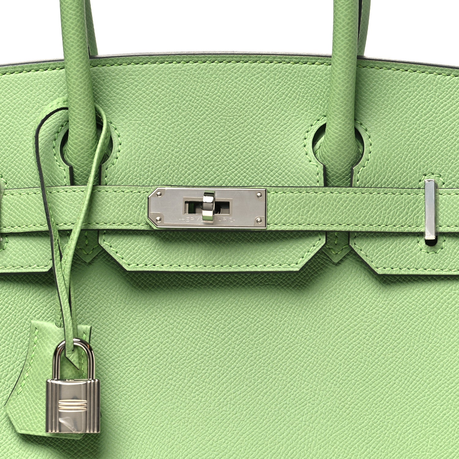 Hermes Epsom Sellier Birkin 30 Vert Criquet 8 of 11