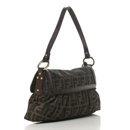 Fendi Zucca Small Chef Shoulder Bag Tobacco 3 of 16