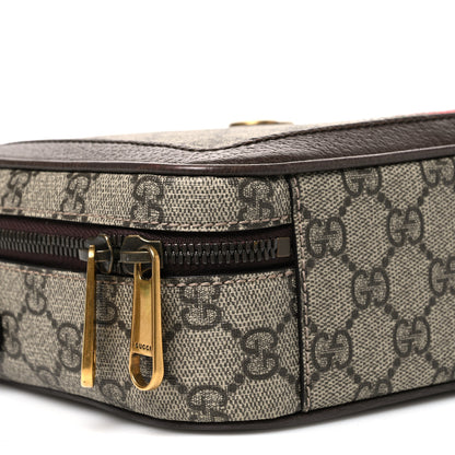 Gucci GG Supreme Monogram Web Small Ophidia Top Handle Shoulder Bag Brown 9 of 11